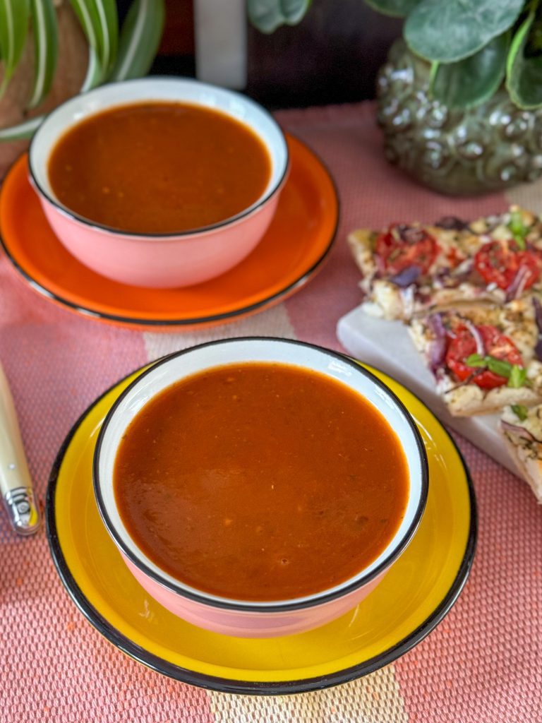 Snelle tomatensoep met verse tomaten