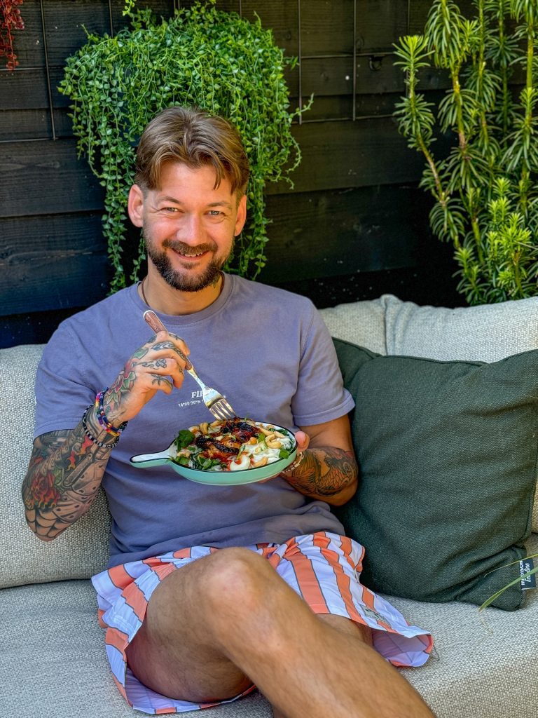 limoen kip met noedels en chilisaus