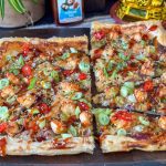 Aziatische plaattaart met kip