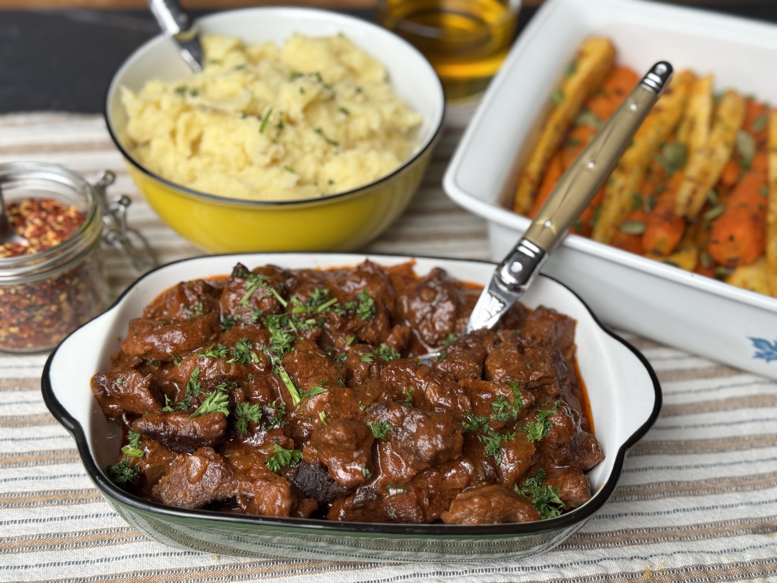 stoofvlees met drop bock bier