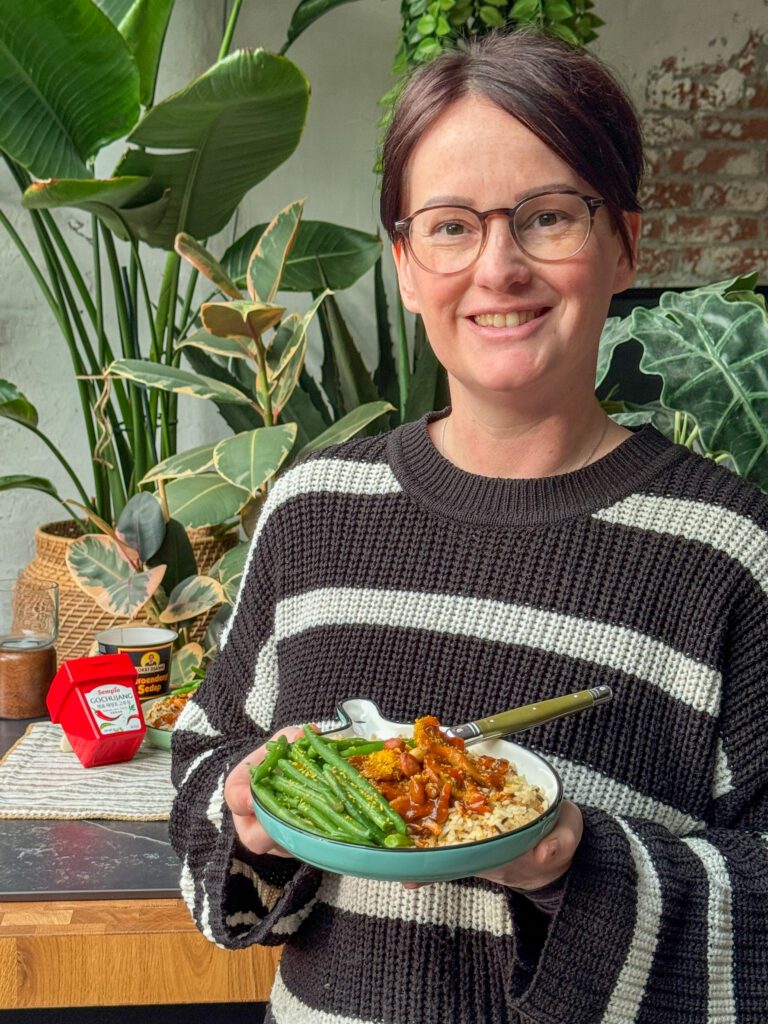 vlees vervangen in recepten sticky paddenstoelen en gochujang 