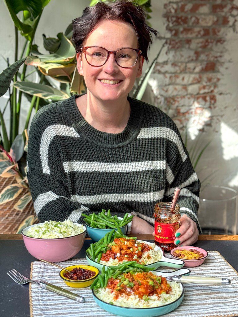 Crispy chili olie kipstoof