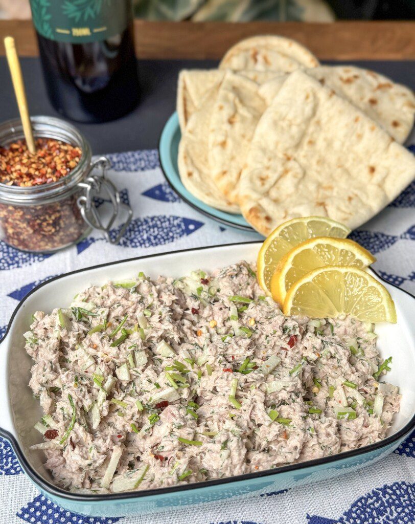 Top 10 recepten maart 2025 – flatbread met tonijnsalade