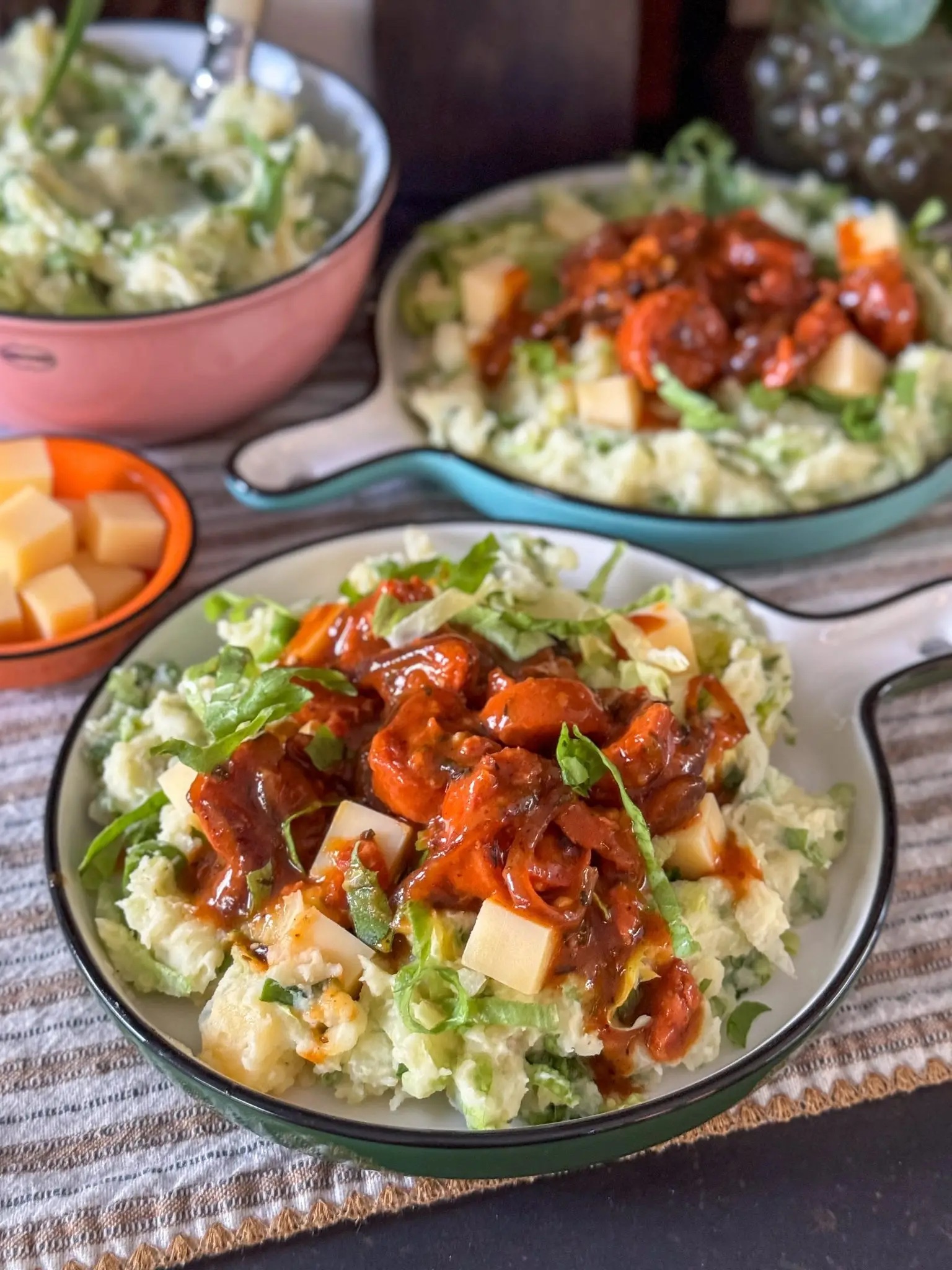 zomerse stamppot recepten: andijviestamppot met chorizo