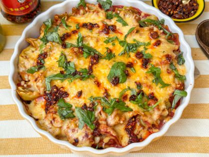 Tortellini ovenschotel met crispy chili olie – populairste recept juni 2025