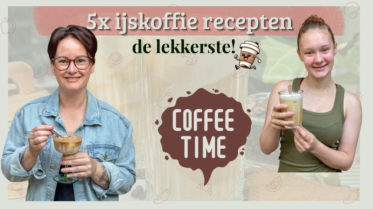 5 ijskoffie recepten, zelf ijskoffie maken met melk, espresso en variaties voor thuis