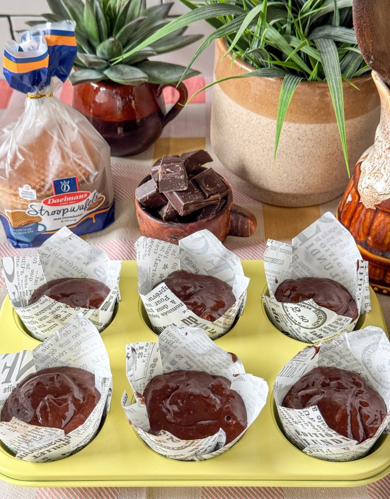 chocolade beslag in muffinvormpjes
