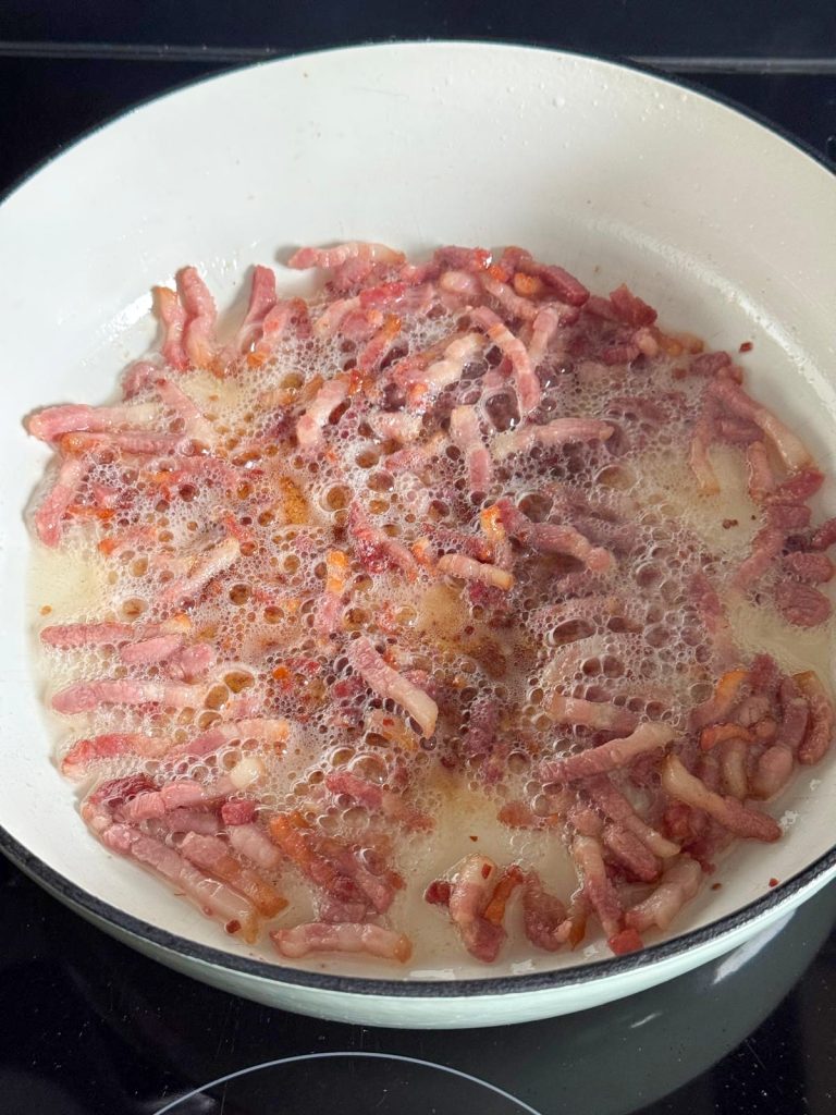 Spekjes krokant bakken in pan zonder olie