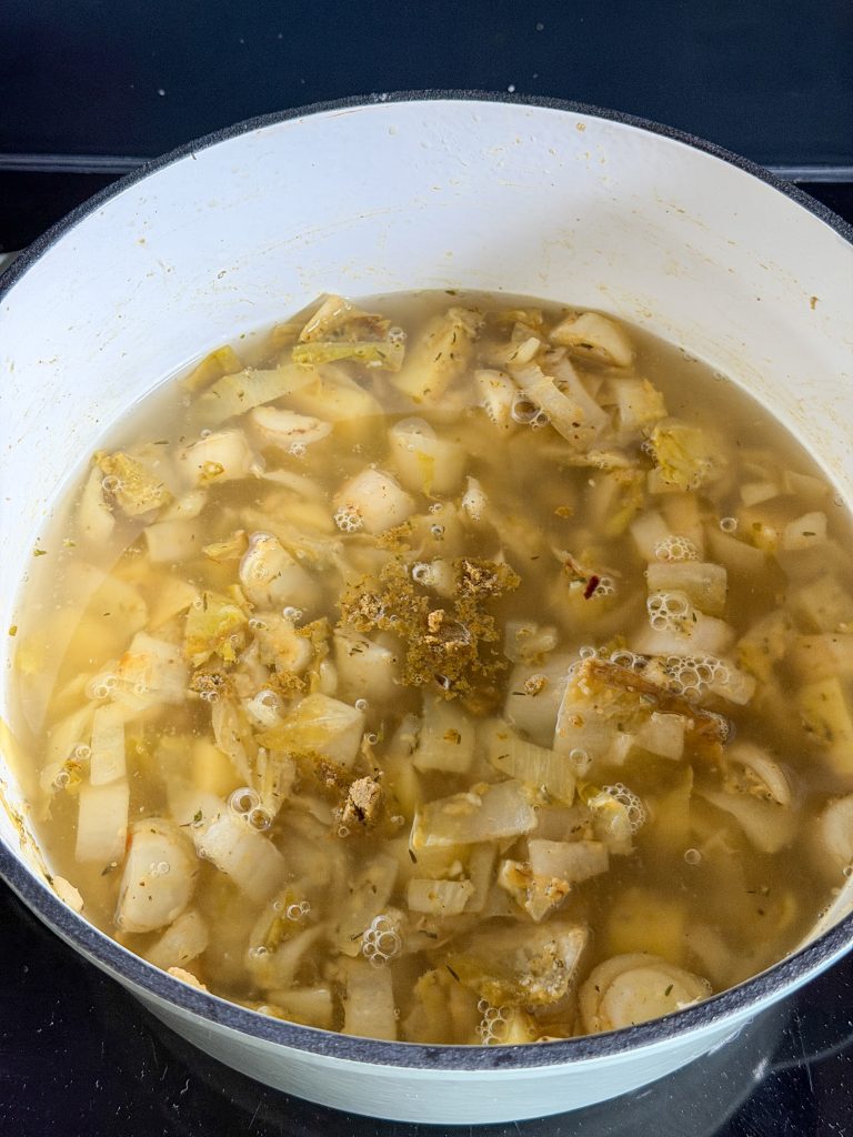 water en bouillon toevoegen voor de soep