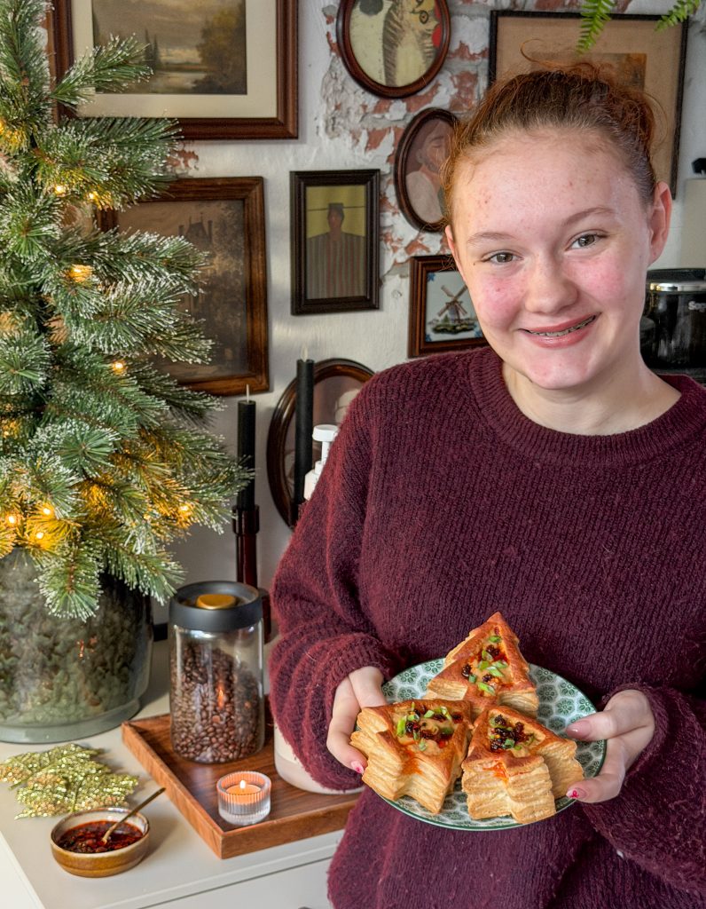 Amaranthe houd saté pasteitjes vast, Kerst recept uit weekmenu 52