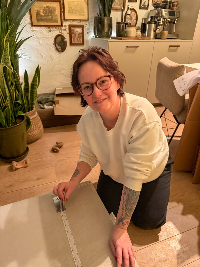 Marie Louise bankstel in elkaar zetten